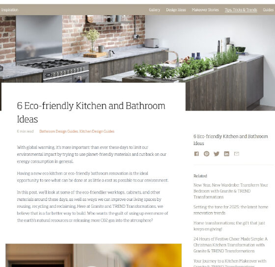 Granite & TREND Transformations: Home & Lifestyle Editorial Guide