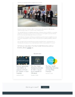 Alan Nuttall corporate day press release