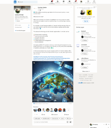 echostar mobile LinkedIn post