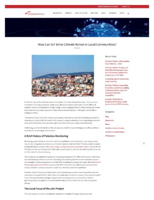 hero page for IoT devices driving climate change