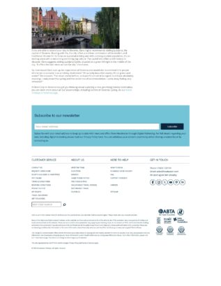 footer of headwater's Clare in Slovenia webpage