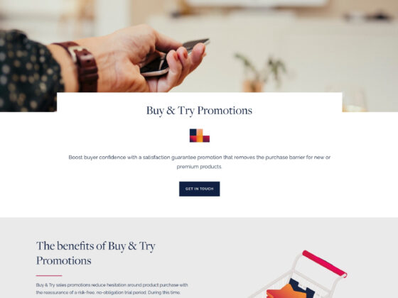 Opia: Sales Promotions Webpage